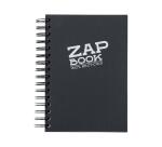 Zap Book carnet spiralé 160F A5 80g - Noir