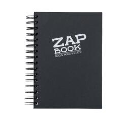 Zap Book carnet spiralé 160F A5 80g - Noir
