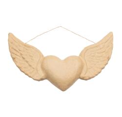 Ex-voto coeur avec ailes - Kraft