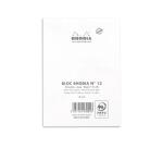 Bloc agrafé N°13 A6 80 feuilles petits carreaux 5/5 80 g. - Blanc
