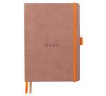 Rhodiarama Goalbook souple A5 240 pages dot papier ivoire 90g - Bois de rose
