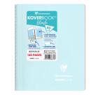 Koverbook Blush spiraalgebonden schrift A5 80 blad gelijnd ondoorzichtige bicolore wraparound polypropyleen omslag - Ijsblauw/ Koraal