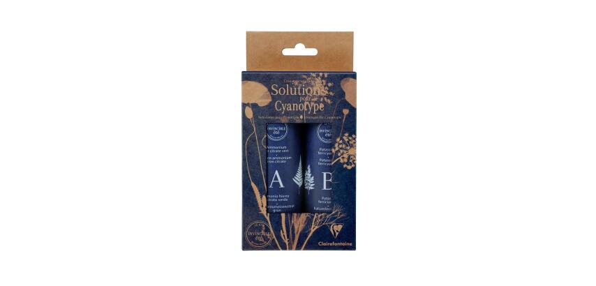 Solutions photosensibles, Boîte de 2 flacons (10g de potassium ferricyanure + 25g d'ammonium fer citrate vert) + carnet de conseils et astuces