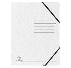 Chemise à élastique 3 rabats carte lustrée 355gm2 - A4