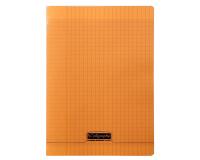 Cahier piqué 8000 POLYPRO A4 48 pages grands carreaux 90 g - Orange