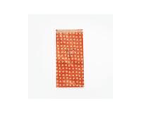 Sach.x50 poch. Kraft, MF pois fond rouge - Rouge