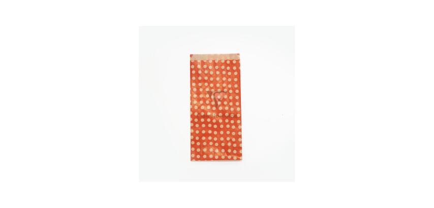 Sach.x50 poch. Kraft, MF pois fond rouge - Rouge