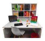 Papelera ECOBIN, 15 Litros + asas, 26,3 x26,3x33,5 cm - LINICOLOR (translucido)