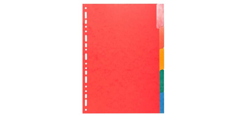 Register A4, Colorspan-Karton 225g, 6 neutrale Taben