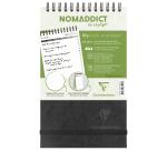 Clairefontaine Age Bag Collection My.task.manager Spiral Pad Black A5 14.8 x 21 cm 250 Removable DOT Pages 90 g White Paper Glossy Leather Grain Card Cover - Black