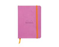 Rhodiarama carnet souple A6 144 pages ligné papier ivoire 90g fermeture élastique - Lilas