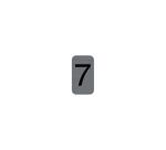 Sign adhesive aluminium effect Number 7 2.5x4.4 cm - Grey