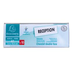 Lot de 10 chevalets double face horizontal A7 - Cristal