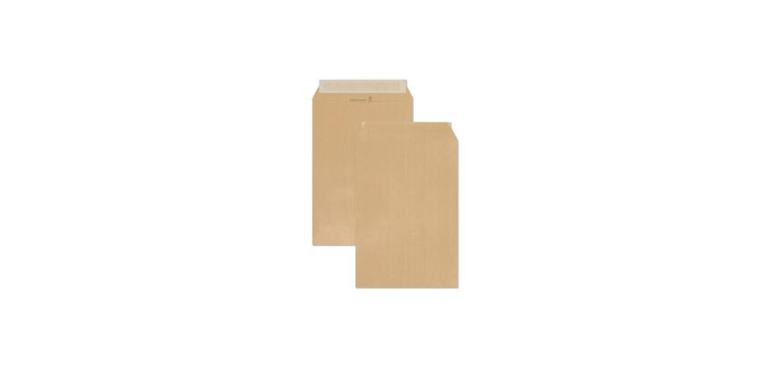Adheclair Kraft Pocket Envelopes 90g, 120x176 B6 - Light brown|