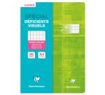 Clairefontaine Stapled Notebook for Partially Sighted Children Seyes 2.5mm, Enlarged, 90g, A4, 48 Sheets - Assortment