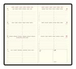 Agenda de poche Eurotime 16 Cassandra 8,5 x 16 cm Semainier Janvier à Décembre 2027 - Couleurs assorties