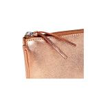 CUIRISÉ Grande Pochette 2 compartiments 22x11 cm - Cuivre