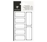 Self-adhesive labels, silver rectangle - Silver
