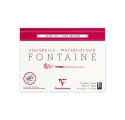 Fontaine bloc collé 4 côtés 25F 18x24cm 300g grain fin