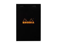 Bloc agrafé Rhodia N°14 11x17 cm 80 feuillets petits carreaux 5x5 80g - Noir