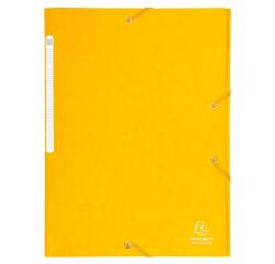 Chemise à élastiques Maxi capacity carte lustrée 425gm2 - A4 - Jaune