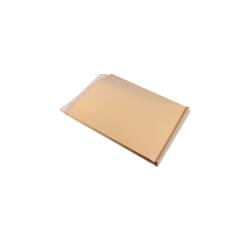 Boite de 250 Pochettes Kraft Brun C4-229x324 mm avec Soufflet de 30 mm - Auto-Adhésives - 120g/m2 - Brun