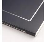 Triomphe PLATINUM cahier piqûre textile A4 96 pages ligné papier ivoire 90 g - Bleu