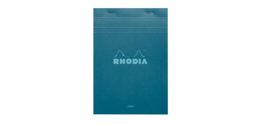 Bloc agrafé Rhodia Couleurs Paon N°16 A5 14,8 x 21 cm - Paon