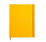 Rhodiarama cahier souple A4+ 160 pages ligné papier ivoire 90g - Jonquille