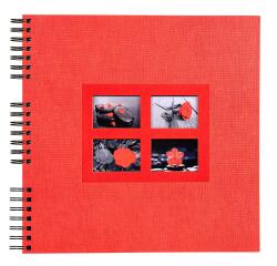 Fotoalbum PASSION - spiraalgebonden- 60 zwarte bladen - 32x32cm