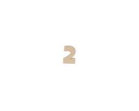 Chiffre 2 kraft 20cm - Kraft