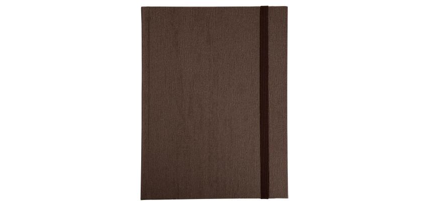 Carnet Nature 220x170, 192 pages lignées - Marron / Noir