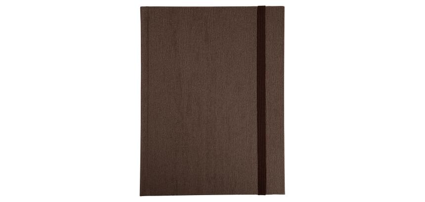 Naturheft 220x170, 192 linierte Seiten - Braun / Schwarz