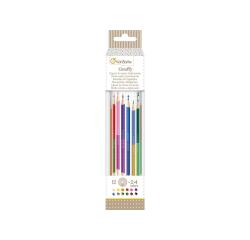 Tube de 12 crayons de couleur double pointes - Multicolore