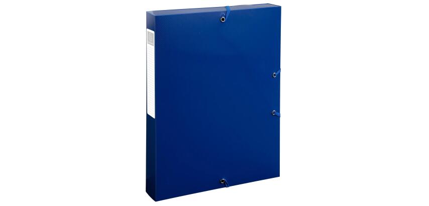 Exacompta, Archivbox A4, Rückenbreite 40mm, Recycling-PP, BeeBlue - Marineblau