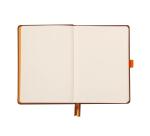 Rhodiarama Goalbook rembordé rigide A5 240 pages dot papier ivoire 90g - Chocolat