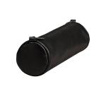 Trousse en cuir Age Bag ronde 21xØ6 cm - Noir