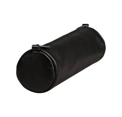 Trousse en cuir Age Bag ronde 21xØ6 cm - Noir