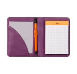 Rhodiarama livret porte-bloc N°11 pour bloc ou carnet format A7 - Violet