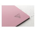Cahier reliure intégrale Linicolor ESSENCE A4 180 pages petits carreaux couverture plastique polypropyène rainuré - Rose pétale
