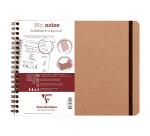 Clairefontaine Nomaddict My Notes Notebook - B5 Landscape - Lined - 90gsm - Havana||