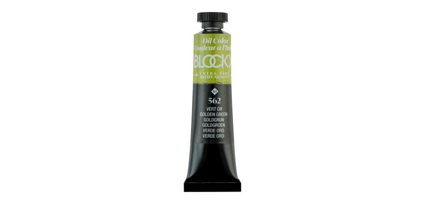Ölfarbe, Goldgrün, Tube 20ml - Grüngold