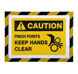 Magnetische Security lijst A4 - Zwart/geel