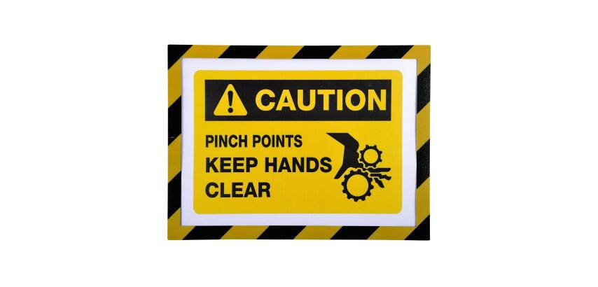 Magnetic document holder A4 - Black/yellow