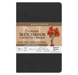 Nova Series, Skizzenbuch mit flexiblem Einband, Fadenbindung, 46 Blatt 21,6x14cm 150g - Beige