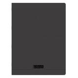 Cahier piqué 8000 POLYPRO 24x32 cm 48 pages grands carreaux 90 g - Noir