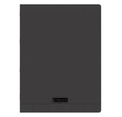 Cahier piqué 8000 POLYPRO 24x32 cm 48 pages grands carreaux 90 g - Noir