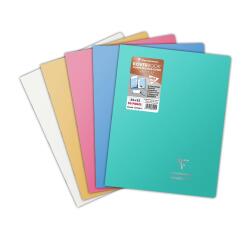 Cahier piqué Koverbook Silver 24x32 cm 96 pages grands carreaux couverture polypropylène opaque - Assortis
