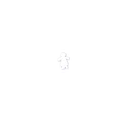 Petit symbole féminin 12cm - Blanc