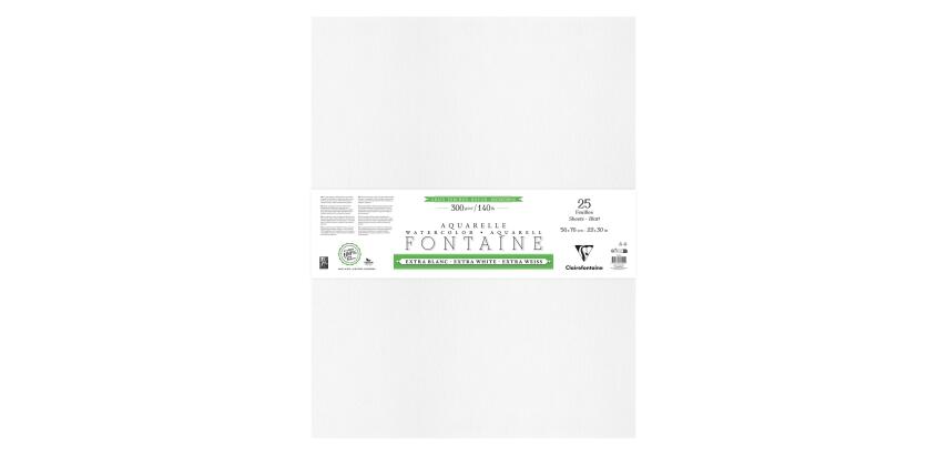 Fontaine Extra Blanc Grain Torchon paquet 25F 56x76cm 300g